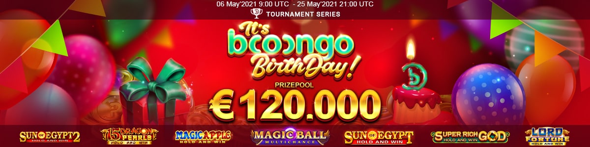 Booongo's Birthday Tournament Series